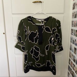 DVF Silk Floral Top